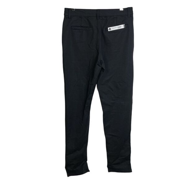 Kinetix Travel Pants 32 Black Mens Slim Straight Outdoors Hiking Commute NWT - Picture 2 of 12